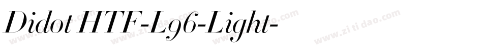Didot HTF-L96-Light字体转换